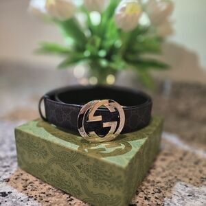 Gucci GG Supreme Men Belt 100xm